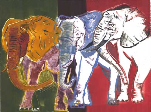 Colorful Elephants 1